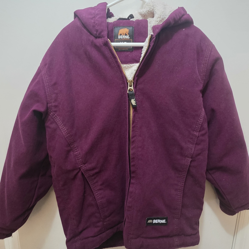 Berne Purple Coat girls XS